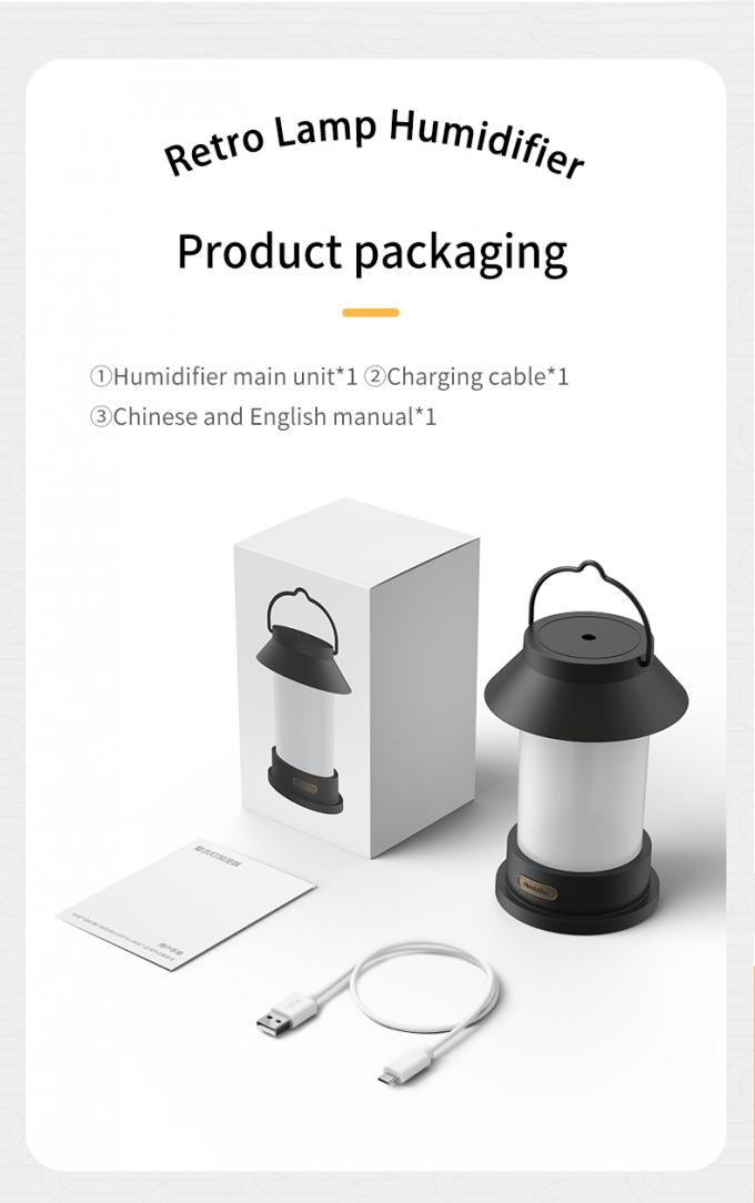 400 ml USB bezprzewodowy kreatywny projekt przenośny latarnia, kształt dyfuzora, typu zawieszony, nawilżacz chłodnej mgły zewnętrznej 17