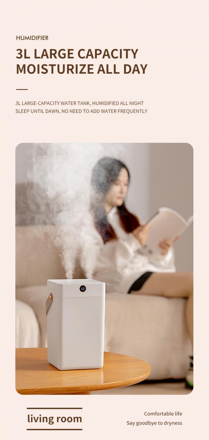 HOMEFISH Desktop 3L Podwójny Spray Przenośne Ultraszynowce Wodniżacze Powietrza Do Biura 3