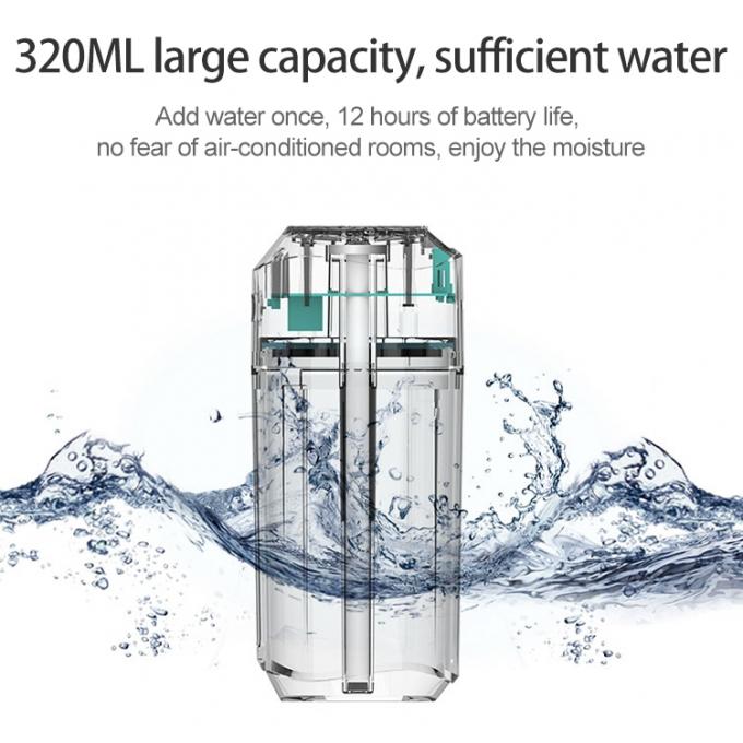 Sprężarka powietrza mini 320ML Sprężarka powietrza przenośna Cool Mist Nebulizer Silicone Seal Design USB Ultrasonic Air Humidifiers 2