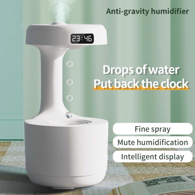 Homefish OEM Wodny kropelkowy przenośny 800 ml nawilżacz antygrawitacyjny Digital Clock Ultrasonic Anti-Gravity Wilżacz 3