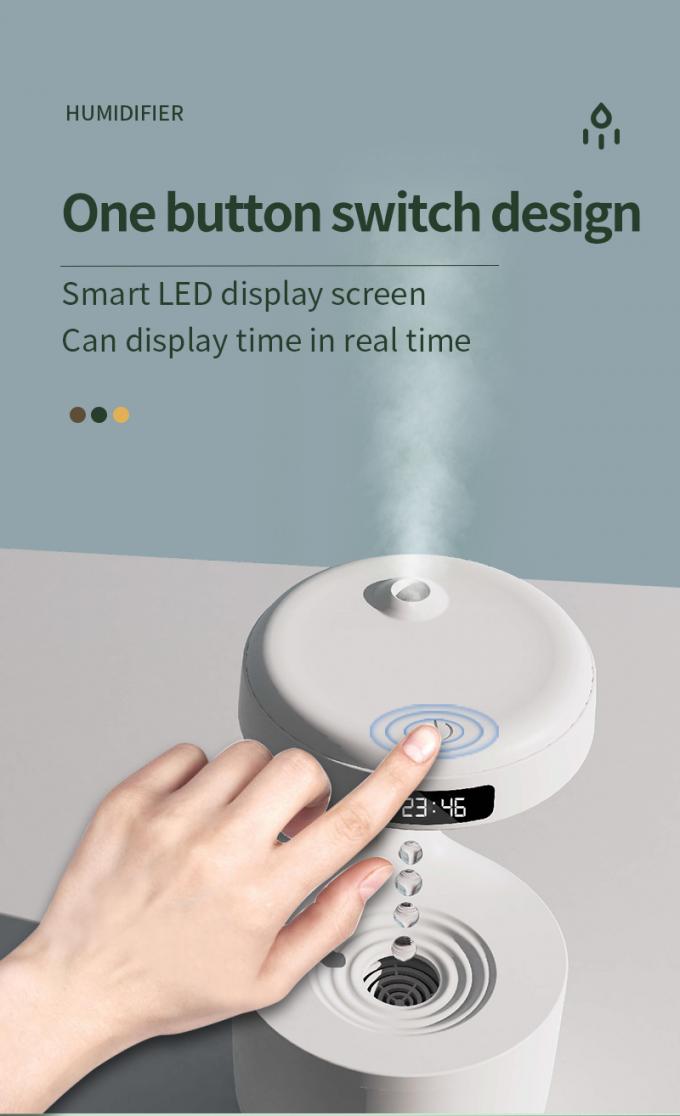 Homefish OEM Wodny kropelkowy przenośny 800 ml nawilżacz antygrawitacyjny Digital Clock Ultrasonic Anti-Gravity Wilżacz 8
