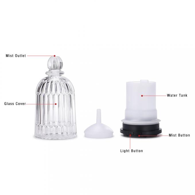 HOMEFISH OEM Dropshipping Wielobarwny 120ml Szklany Wodniźnik Oleju Esencjalnego Dyfuzor Woniźnik 14