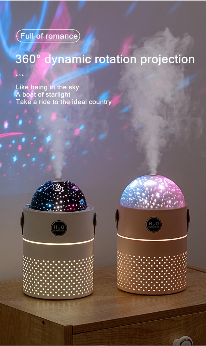Galaxy Projection Light Air Humidifier 500ML Dwa tryby Inteligentny Wielokrotnie ładowany bezprzewodowy Ultrasonic Mist Maker 4