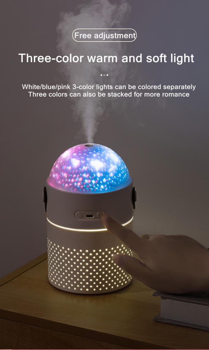 Galaxy Projection Light Air Humidifier 500ML Dwa tryby Inteligentny Wielokrotnie ładowany bezprzewodowy Ultrasonic Mist Maker 6