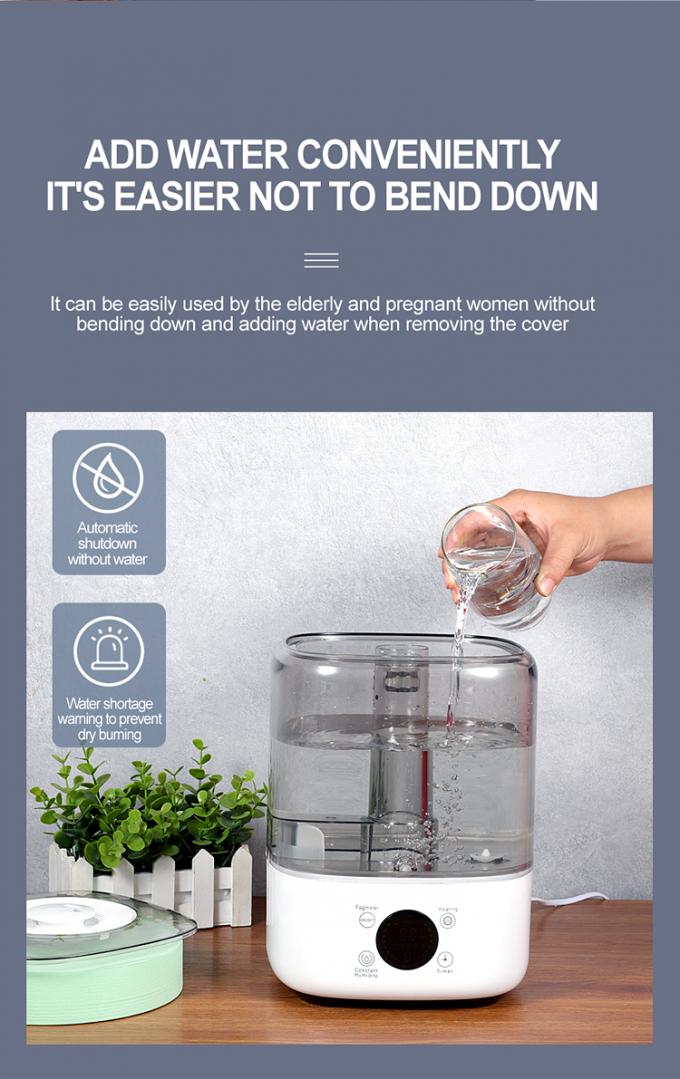 HOMEFISH Wielkoskalowe nawilżacze pomieszczeń bez BPA 230-380 ml/h 8