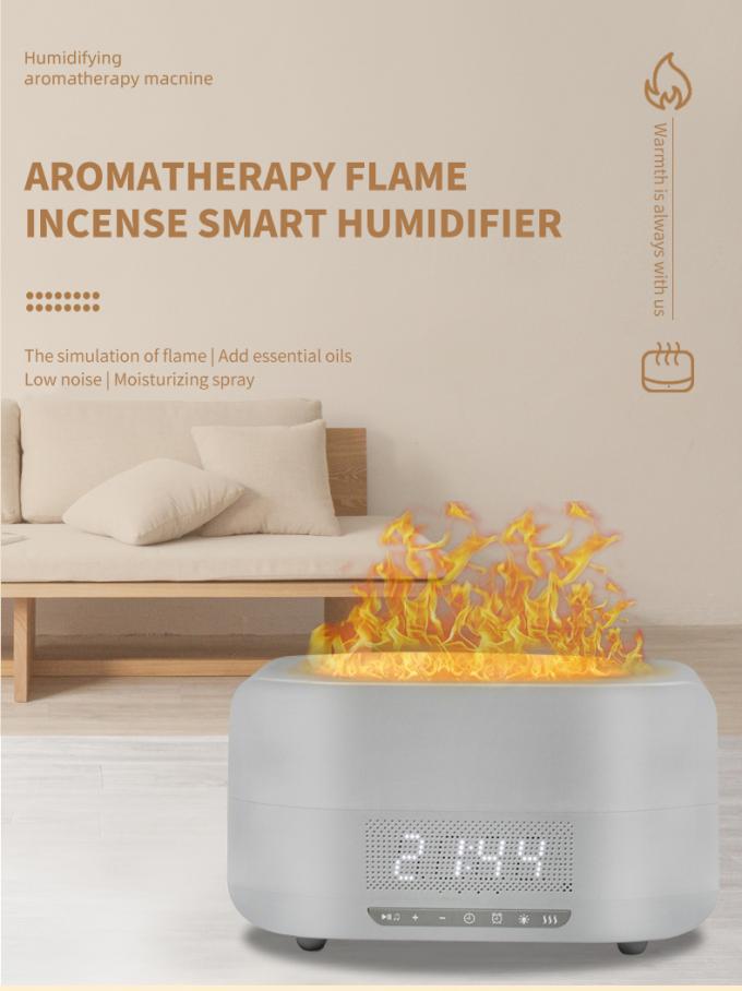 HOMEFISH DC 24V Nocne światło Wpływ płomienia nawilżacz z Bluetooth 3
