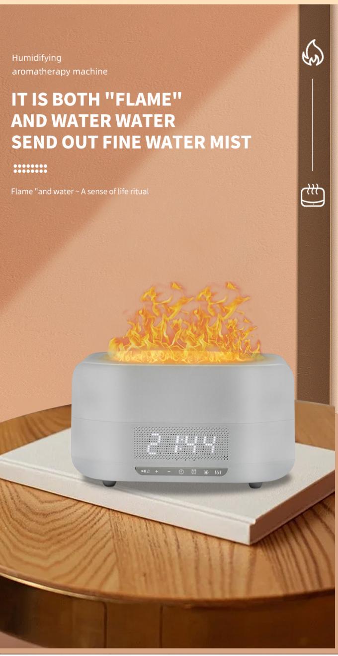 HOMEFISH DC 24V Nocne światło Wpływ płomienia nawilżacz z Bluetooth 4