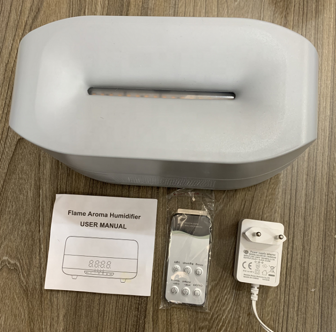 HOMEFISH DC 24V Nocne światło Wpływ płomienia nawilżacz z Bluetooth 9