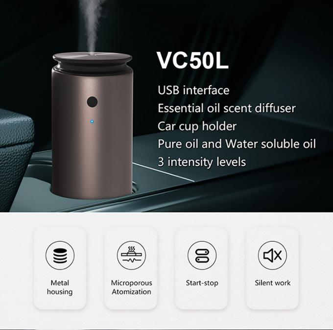 HOMEFISH Olej eteryczny bezwodny dyfuzor aromatyczny Aluminiowy obudowa USB ładowalna 2