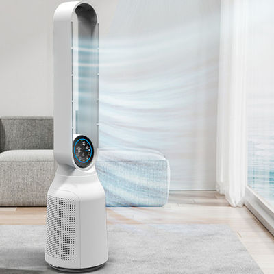 Wielofunkcyjny Smart 2 w 1 Domek Filtr powietrza Cały dom Filtr HEPA Oczyszczacz powietrza bez liści Stojący wentylator Wieża wentylator