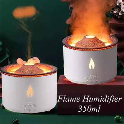 Dobra cena 1 Próbka Ok Wulkan Ogień nawilżacz Led Efekt Ognia Koloru Ultrasonic Aromatyczny Diffuser Oleju Do Hotelu Dom Dropshipping w Internecie