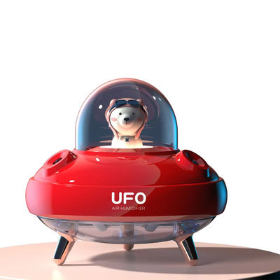 Dobra cena 400ml Cute Design UFO Wodnicz do podwójnego rozpylania Woniczanie Ciche Wonicznik USB z kolorowym światłem nocnym w Internecie
