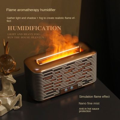 Dobra cena Aromaterapia płomieniem nawilżacz Nano Mgła Cicha duża pojemność Maszyna nawilżająca z światłem atmosferycznym w Internecie
